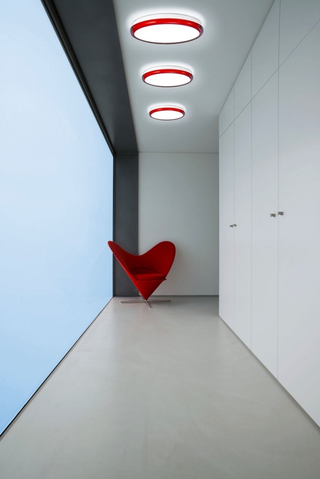 Wohnideen Licht Gestaltung-runde Decken leuchten Led-beleuchtung-energiesparend