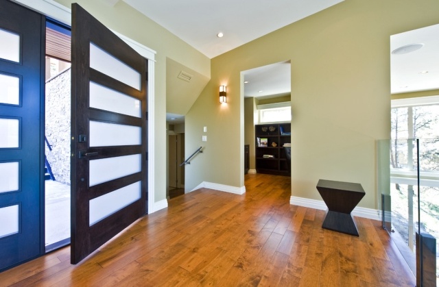 Wohnung Eingang Design Türen Flügeltür-Doppel Glaseinsatz-matt Begrand Fast-Design-Inc