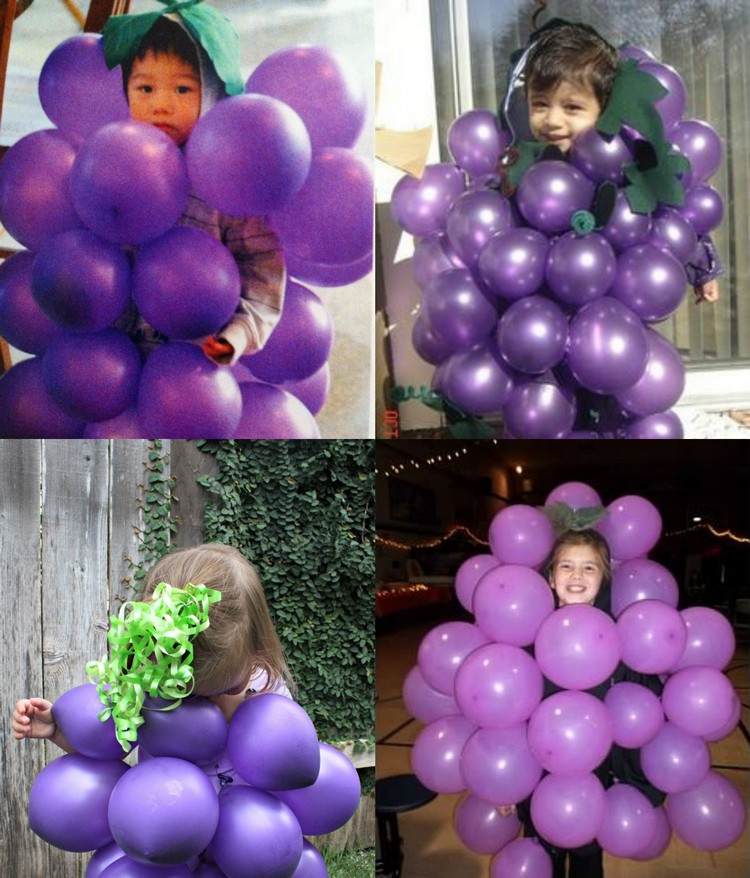 faschingskostuem-kind-maedchen-jungen-trauben-lila-luftballons