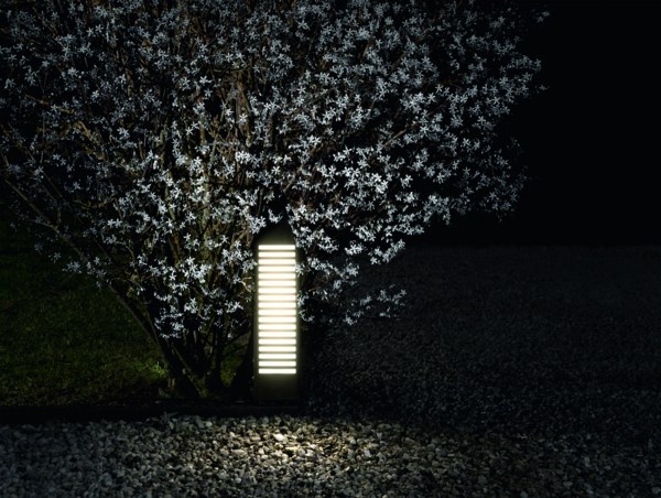 Lampe Akzent Garten Strauch Metall LED