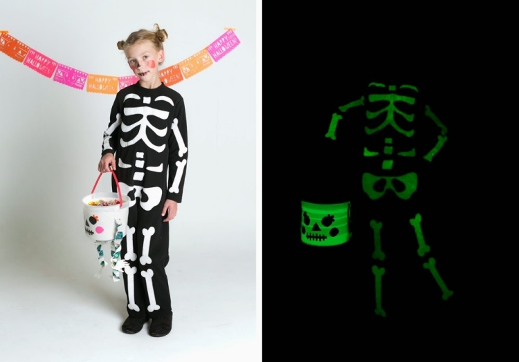 kinder-faschingskostume-skelett-leuchtend-dunkelheit-neonfarben-anzug