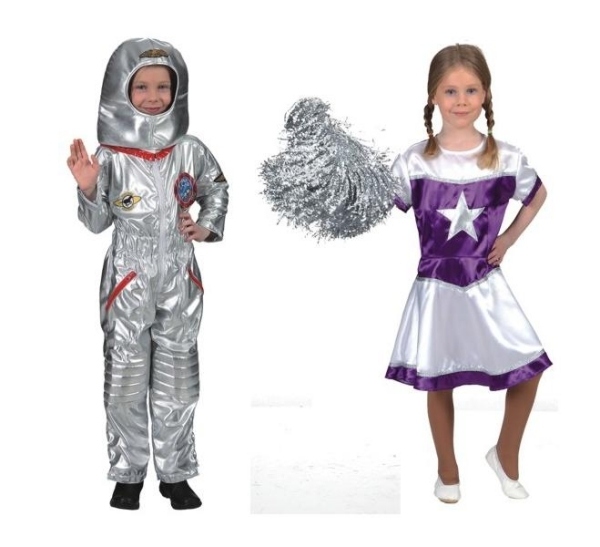 kosmonaut Majorette Mädchen bekleidung karneval-fasching ideen
