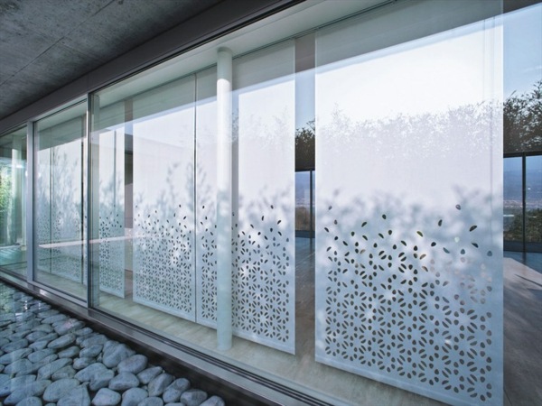 laser geschnitten Blumenmuster Textilien Fenster