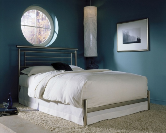 modernes Schlafzimmer einrichten Bett Design Idee USA inspiriert