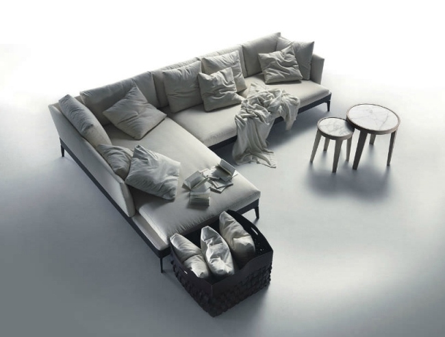 modernes sofa kissen grau Antonio Citterio flexform