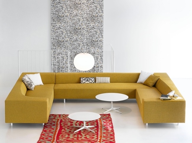 modulares sofa linear modern BORA BORA Cazzaniga Munteanu