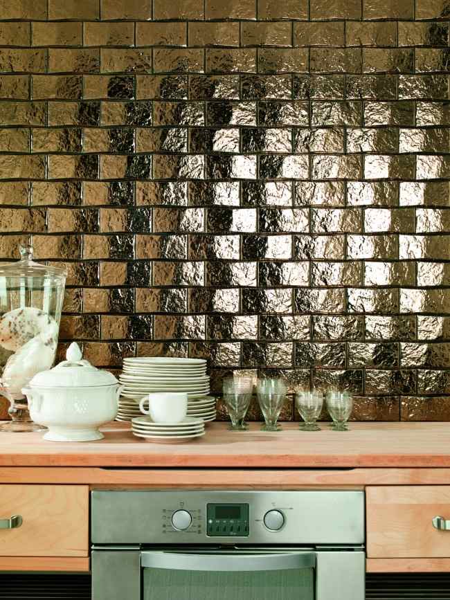 mosaikfliesen dune gold küche ASTON keramik