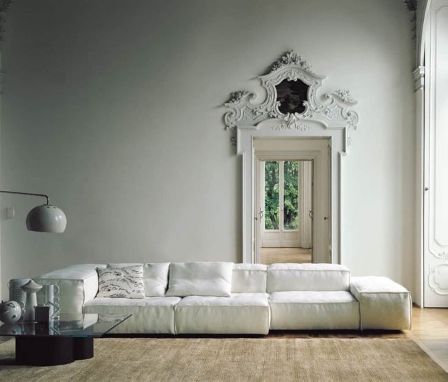 polstermöbel sofa weiß EXTRASOFT Piero Lissoni living divani