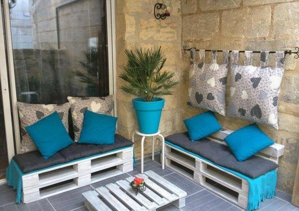 outdoor möbel aus holzpaletten terrassenmöbel sofa tische