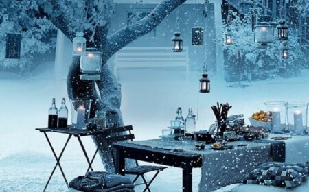 winterdeko-ideen-draußen-magisch-kerzenlichter-baum-schnee