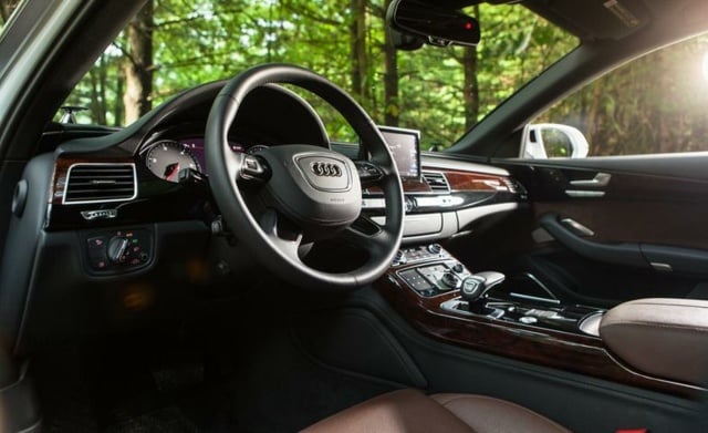 Audi A8l Lenker Leder bezogen bequeme Sitze