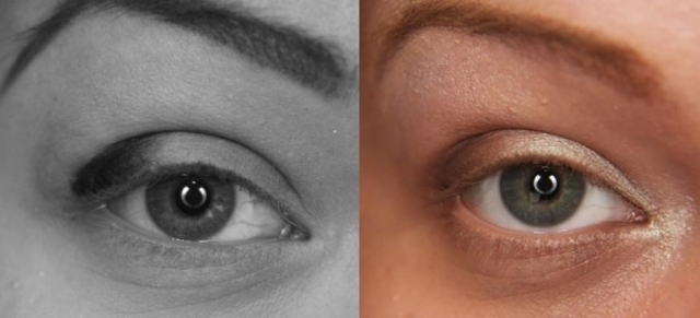 Augen schminken Tipps Make-Up Augenformen-Lidschatten auftragen