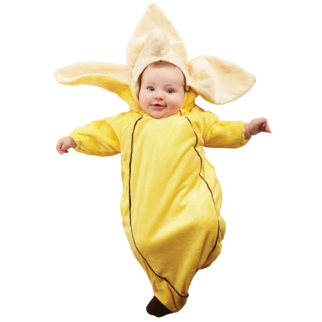 Baby-Banane gelbes Kostüm verkleidung fasching straßenkarneval