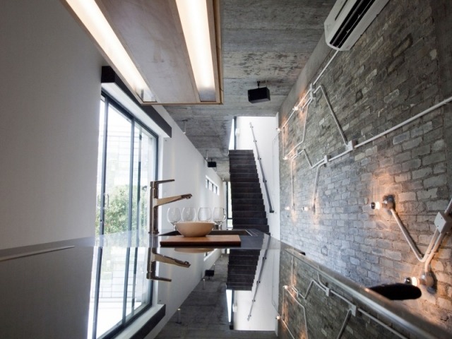 Design Küchenfronten-Glanz oberfläche spiegeloberfläche-Wand Backstein Mauer