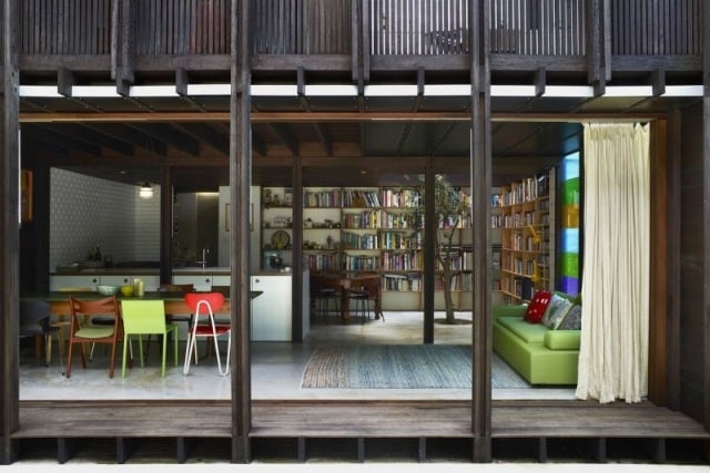 Farben Wohnzimmer möbel stühle Gestaltung Regalsystem-Holz Glas