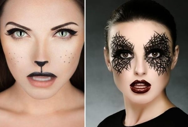 Fasching Schminken Ideen Katze-Augen-Make-Up 