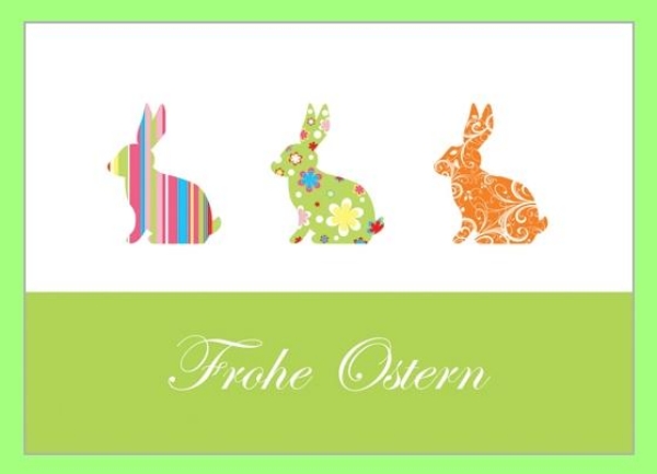 Frohe Ostern Karte Ausdrucken: Frohe Ostern Karte