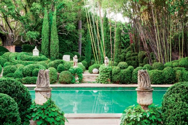 Garten modern Design-mit Schwimmbecken-Zen atmosphäre