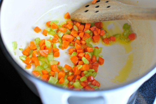 Suppe Zubereitung Karotten Gurke Kochen