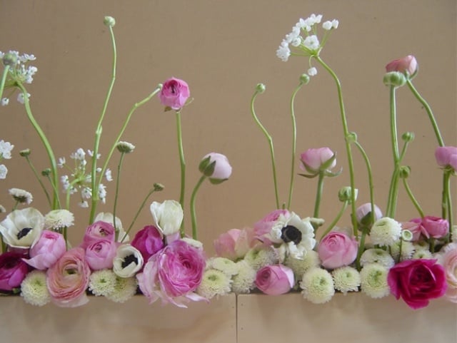 wohndeko ideen Gesteck Garden-Screen-clover chadwick-Design-Floristin 