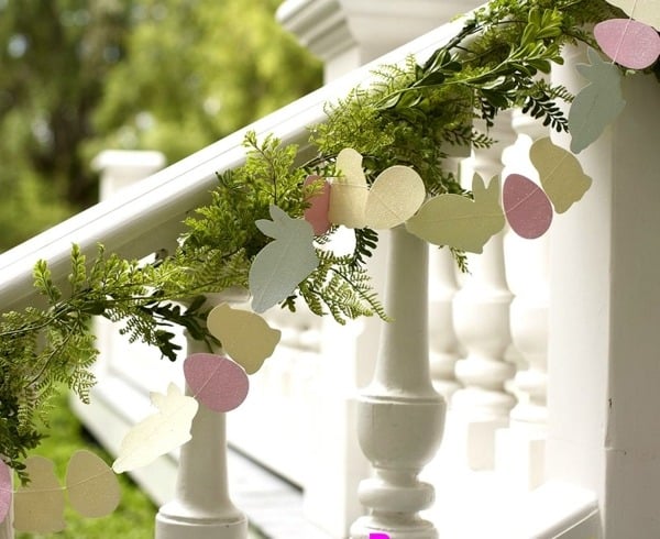 Eiern Treppenhaus dekorieren lustige Ideen