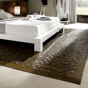 Handgeflochten teppich formatteppich-design Schlafzimmer Bett Ideen