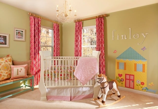 moderne gardinen-ideen Kinderzimmer-gestaltung Dekorationsmittel 
