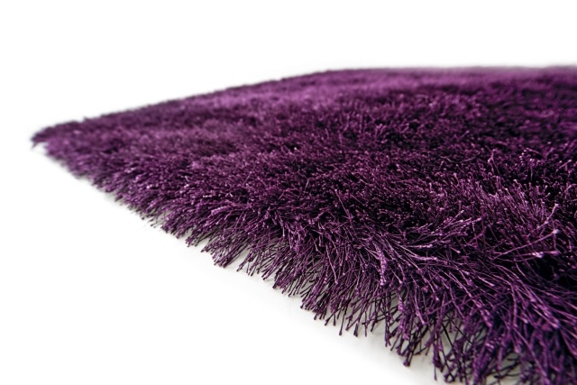 Hochwertige teppiche polyester faser langflor lila nachhaltig-wohntrends