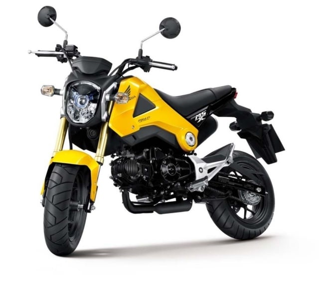 Honda-MSX125-2013-motorrad gelb modell