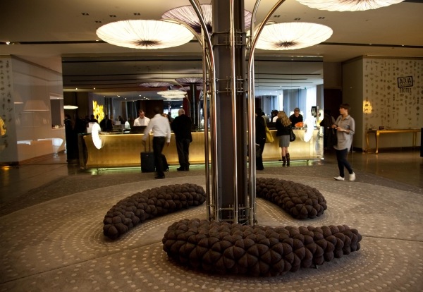 Einrichtungsideen Hotel Foyer-Sitzgelegenheiten flexibel-Strukturiert 