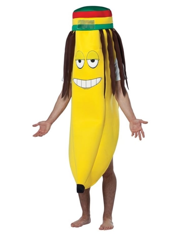 Party-Kostüm Ideen Herrenkostüm-Banane Bob-Marley Perücke
