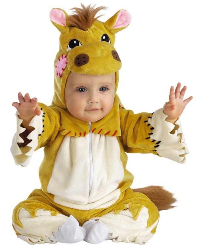 Pony Kinderkostüme Baby-Ideen fasching-karneval verkleidung modern