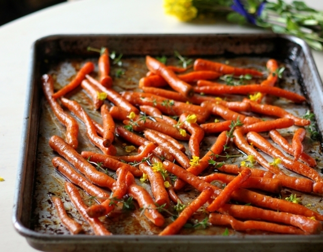 Kochrezepte Baby Karotten lecker Ofen zubereiten schnell einfach