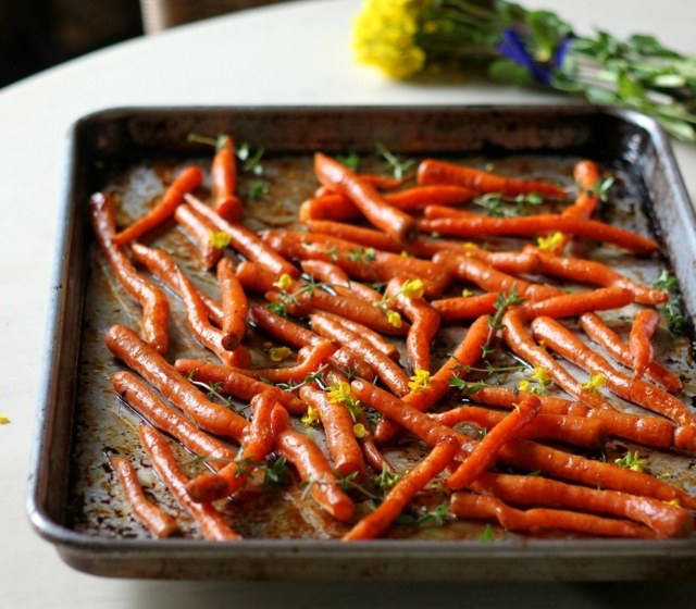 Karotten lecker Ofen zubereiten schnell einfach