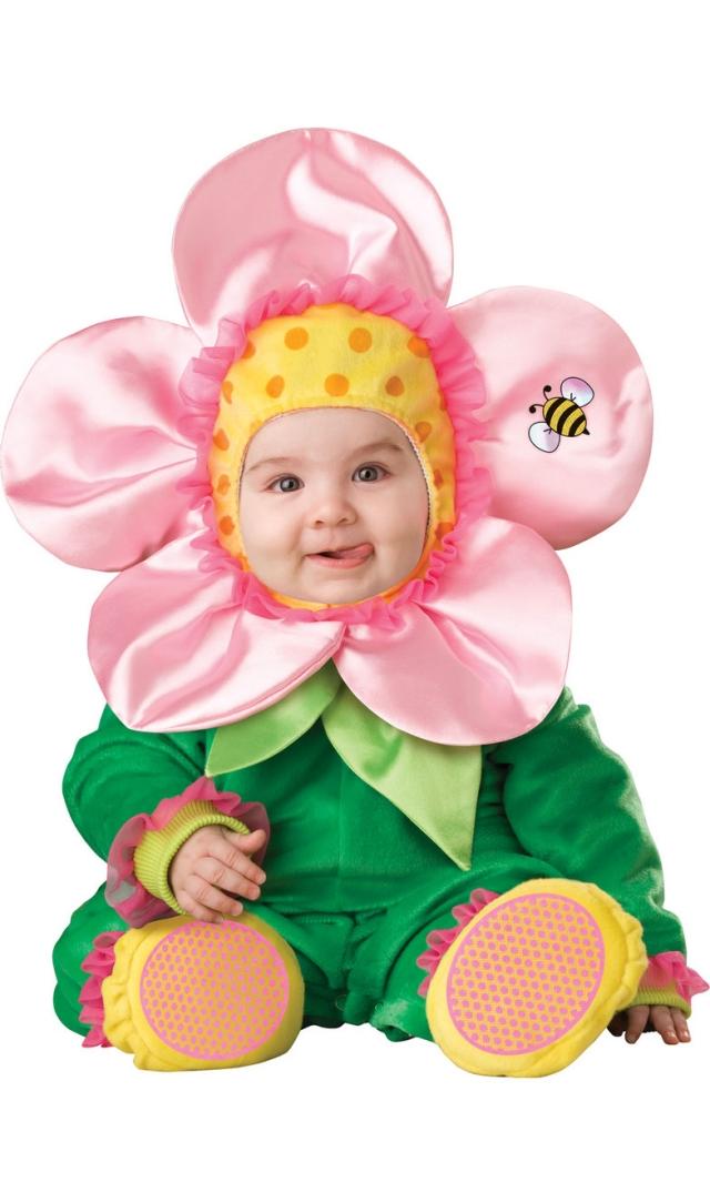 Kostümidee für babys selber-machen ideen-Sonnenblume Biene