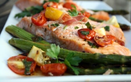 Lachs backen Koch Rezepte Menü Ideen Diät