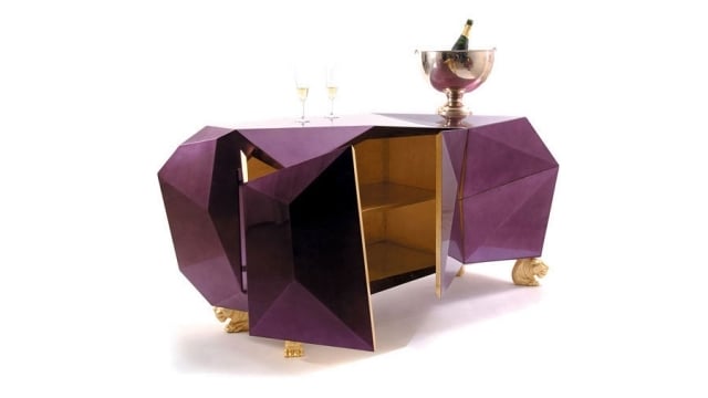 Luxuriöse Möbel boca do lobo beschichtete Platte-diamond-sideboard design