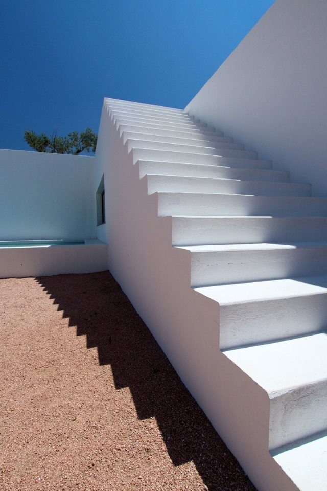 Ideen für Outdoor Treppe-ohne geländer-minimalistisch