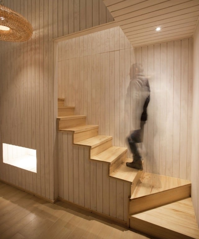 Holz treppe Innendesign-Beleuchtung ideen