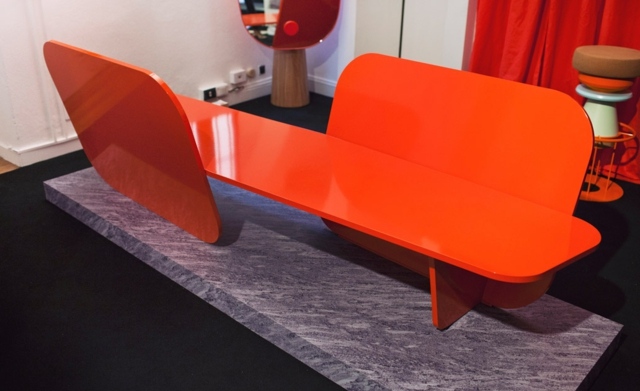 orange Farbe französischer Designer Rückenlehne