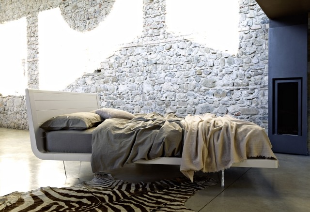 Moonbed Design-Schlafzimmer Möbelideen-Holz-weiß