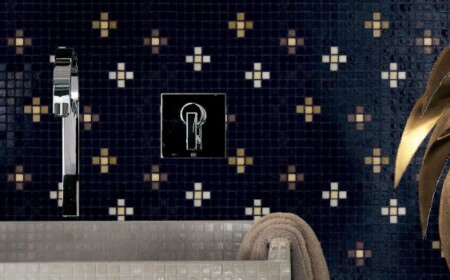 luxus fliesen Mosaike Feinsteinzeug Design-Bad Wandgestaltung