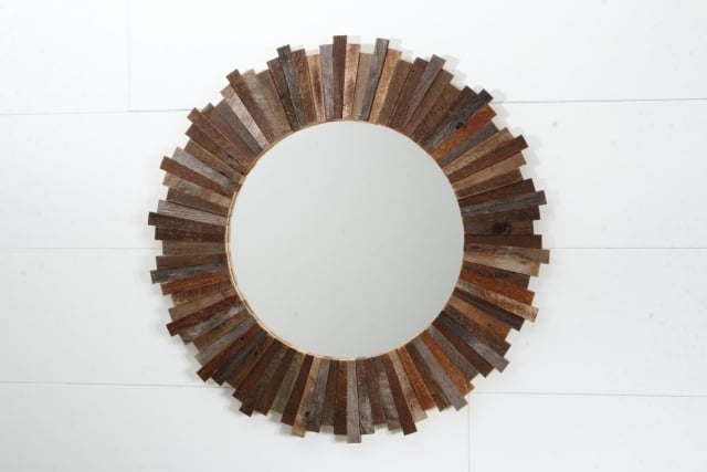 form Sonnenschein-Design Spiegel-aus wiederverwertetem Holz