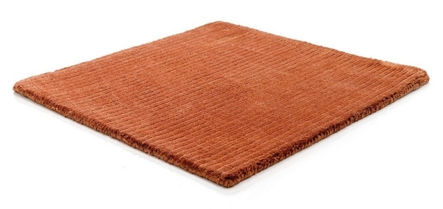 Design teppich-nachhaltig handgefertigt korallenrot kymo