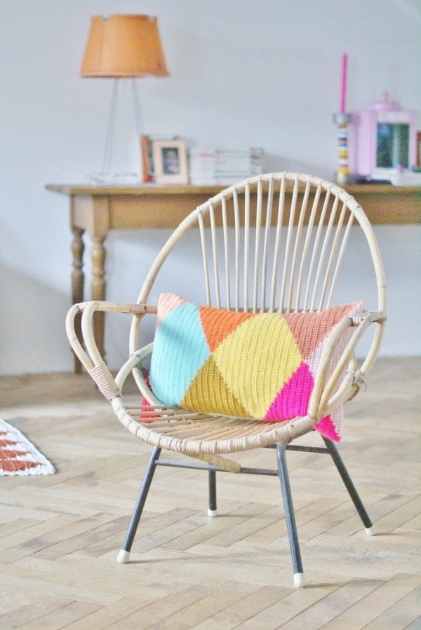Stuhl Metall-Gestell deko aus-Wolle Wohnzimmer-möbel ideen