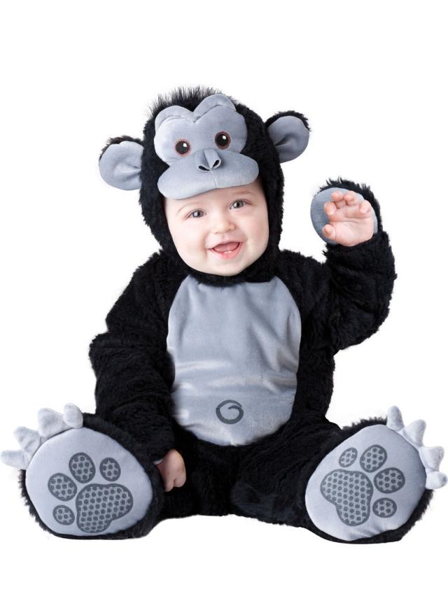 Tierkostüme baby Gorilla-karneval party ideen verkleidung-fasching