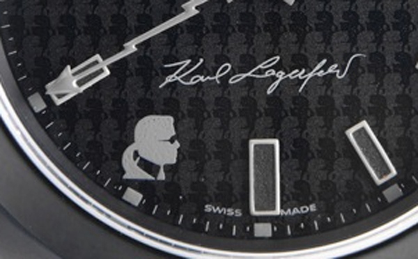 Uhr Karl-Lagerfeld Rolex-schwarz band-handuhr limitierte-edition