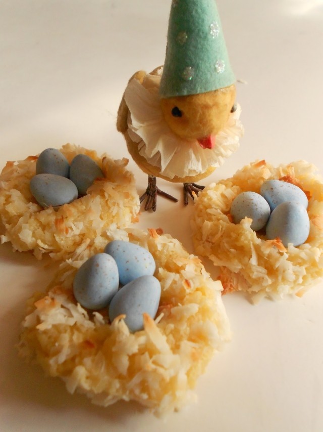 Vogelnest Cookies Ostergebäck rezepte leckereien osternest