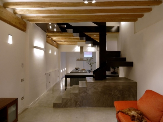 Wohnung Loft-Ideen gestaltung-mit Treppen Konstruktion aufstieg Indoor modern