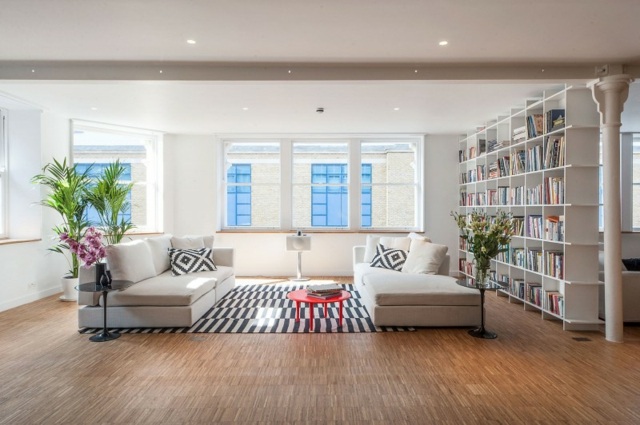 System Teppich Streifen Deko Kissen Muster Sofa Design